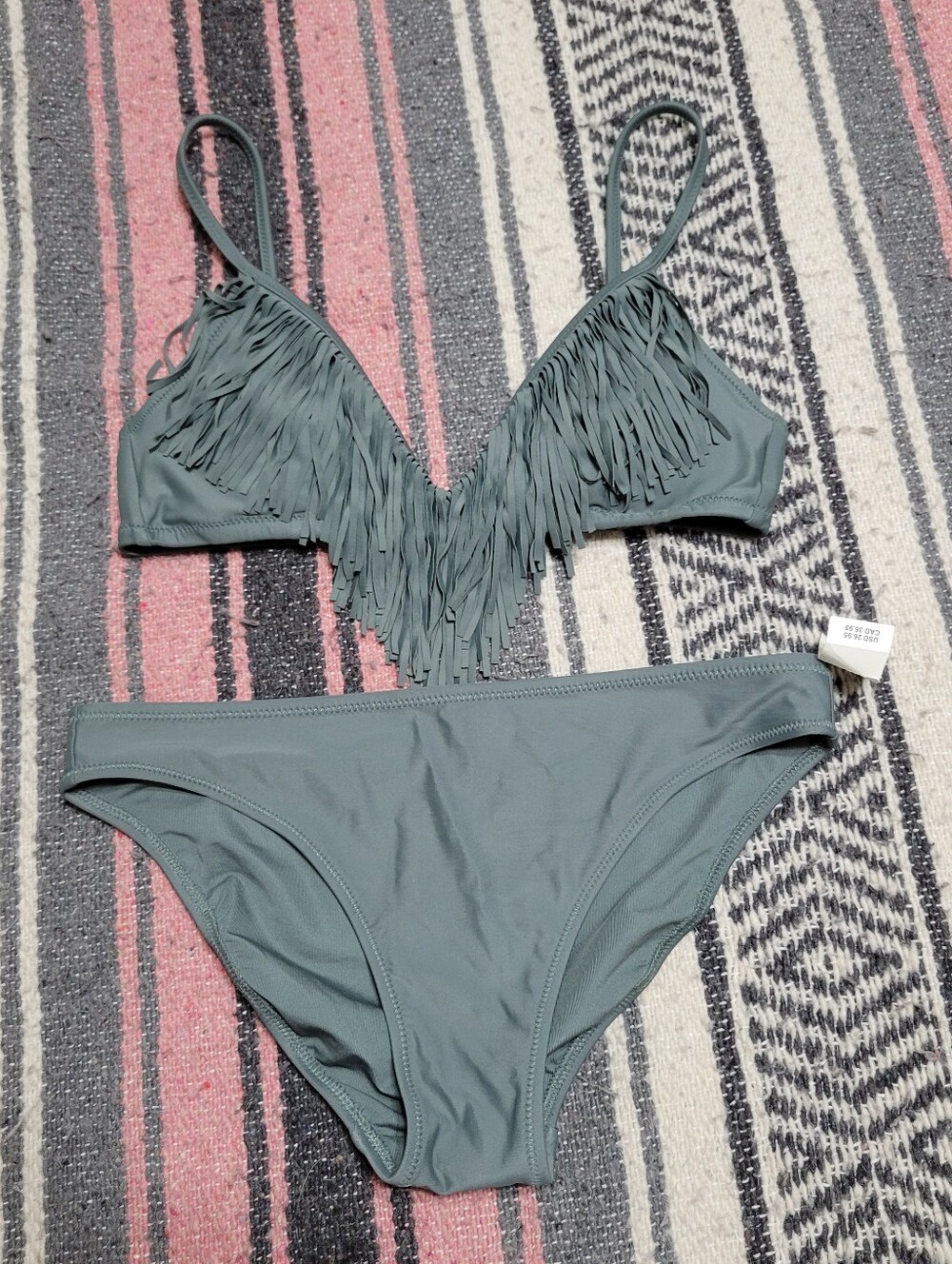 aerie fringe swim suit